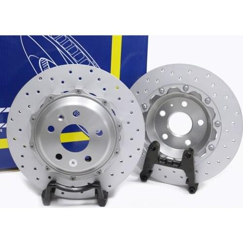 Bracket Type 325 x 11.5 mm Drilled Slotted Rear Big Brake Disc Rotor Kit for MK6 Car/Vehicle/Motor/Auto Modification Updating