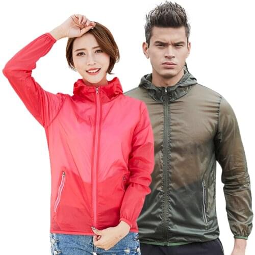 LoClimb Outdoor Ultra-Thin Anti-Uv Camping Hiking Jacket Women Men Fishing Trekking Sport Coats Light Waterproof Jackets,AM247