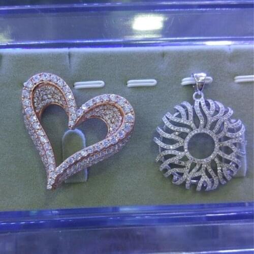 Xc490 Luxury Designer Fashion 925 Sterling Silver Jewelry zirconia star shape cf