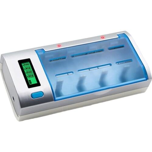 PALO New-type Fast Charger C906w High Quality Environmentally Black Charger For AA AAA C D 9v nimh nicd Rechargeable Batteries