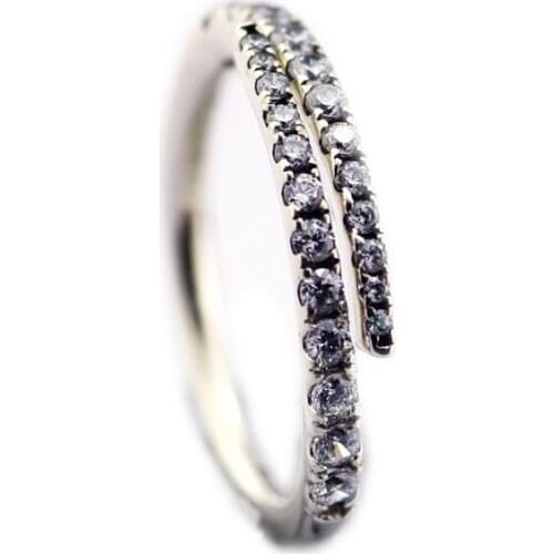 Shooting Star Rings for Women Fashion 925 Sterling Silver Rings Jewelry Charm Female Ring Jewelry Clear CZ Shine Girl Ring Gift