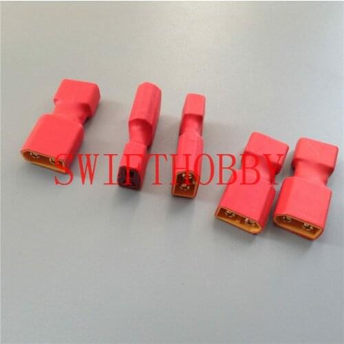 5PCS XT60 Male to anti-slip T Plug Female Model Battery Adapter connector Plugs