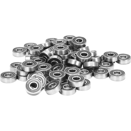 60Pcs/Set 608 2RS Ball Bearing ABEC-5 8X22X7 mm Deep Groove Carbon Steel Sealed Ball Bearings