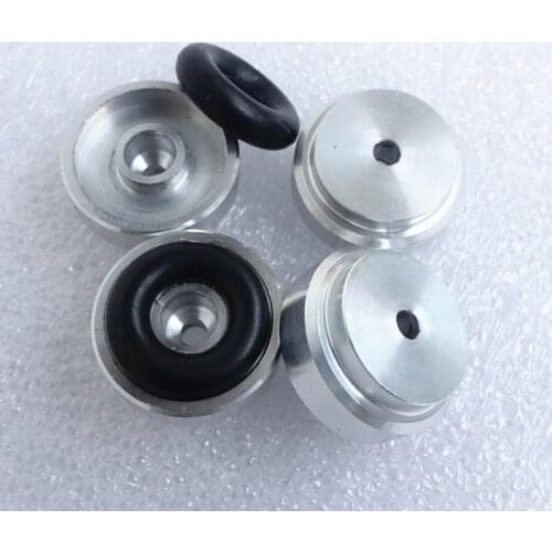 BRZHIFI aluminum feet (with rubber ring) for power amplifier/preamplifier/speaker D:21mm H:11mm