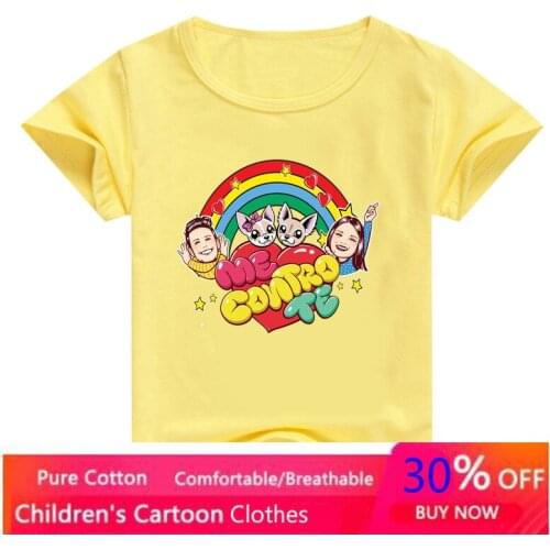 Kids Summer Clothes Boys For 2-12 Years Old Children Tshirt Tees Short Sleeve Top For Teen Girls Casual Cotton Tshirt Cartoon