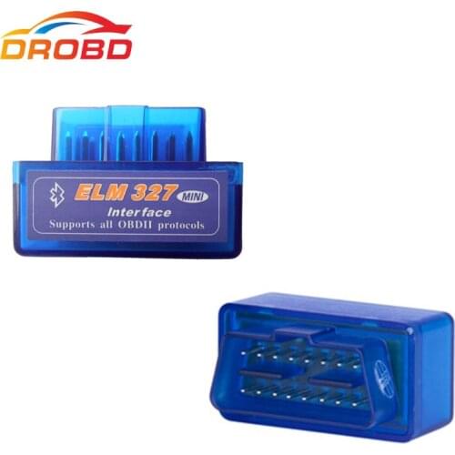 New Version Diagnostic Tool Code Reader V2.1 Blue Color Super Mini ELM327 ELM 327 Bluetooth OBD-II OBD OBD2 Scanner