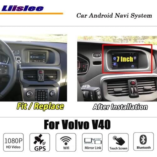 For Volvo V40 Stereo Car Android Radio BT Wifi Camera Carplay GPS Navi Map Navigation System Multimedia