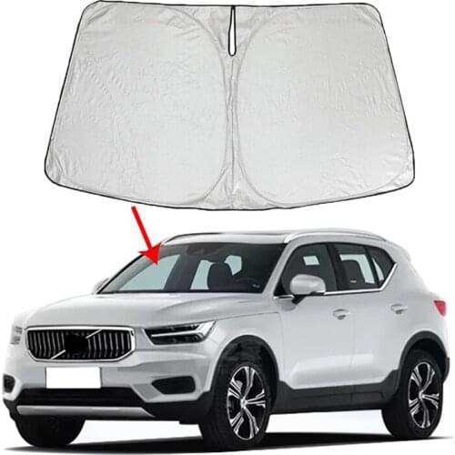 For Volvo XC40 2020 Sunproof Reflective UV Cloth Car Front Window Windshield Sunshade Protective Cover
