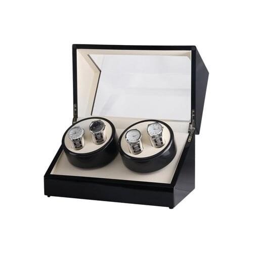Global Use Wood Watch Winders for Automatic Watches 4, Slient Motor Clock/WatchesDisplay$Storage Winder Case for Brand Watches
