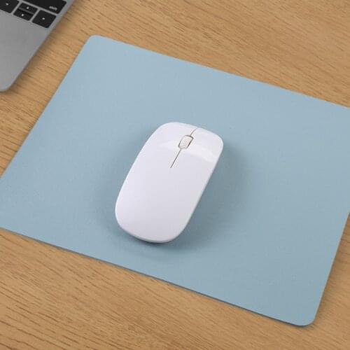 Fashion Notebook Mouse Pad Non-slip PU Leather Waterproof Computer Mouse Pad Simple Office Game Desktop Table Mat
