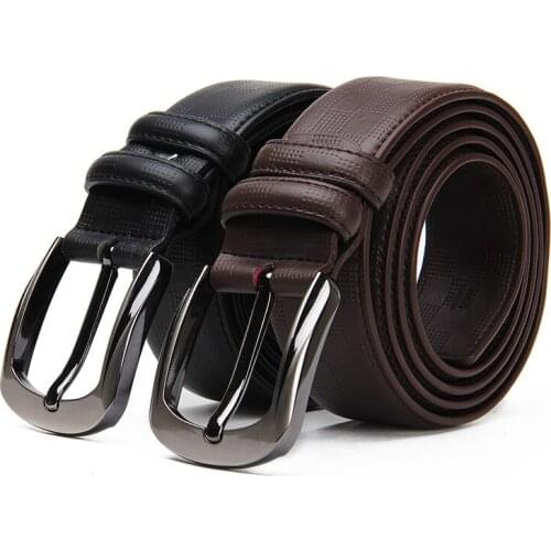 Mens Belts luxury Full Grain cowhide Genuine Leather high Quality pin buckle masculine Strap for women ceintures cintos new