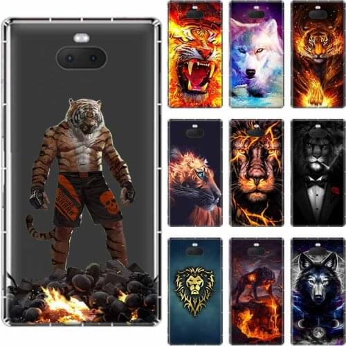 Classic lion tiger Wolf soft TPU Case For Sony Xperia X XA XA1 XA2 XA3 XZ XZ1 XZ2 XZ3 XZ4 L1 L2 L3 Plus Compeact
