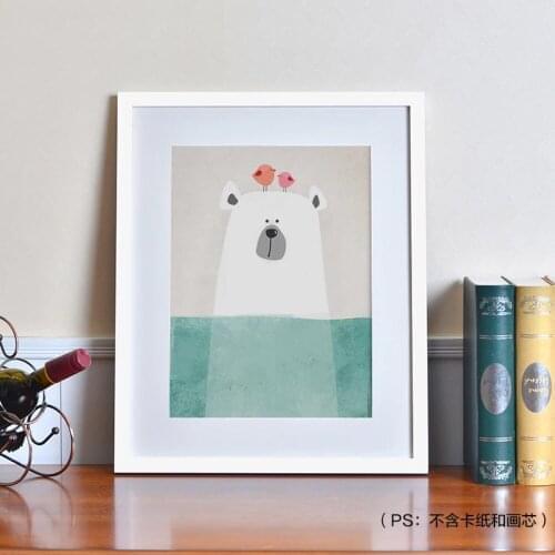 Simple Solid Wood Wall Hanging Children Picture Photo Frame Set 16inch Wedding Photo Christmas Decorations