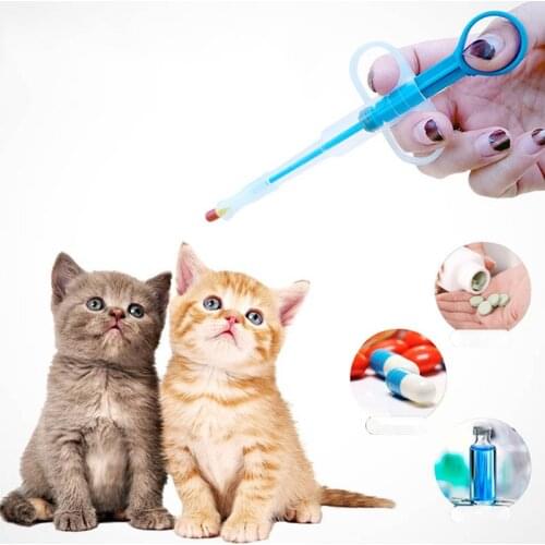 Cat Puppy Pills Dispenser Feeding Kit Pet medicine dispensers 1 PC Given Medicine Control Rods Syringe Doser Pet Feeder
