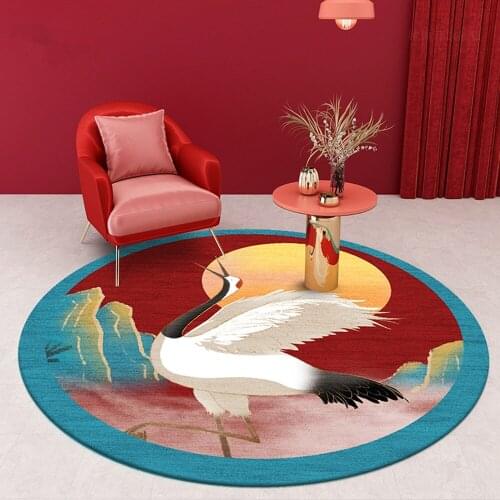 New Chinese Style Round Carpets For Living Room Computer Chair Area Rugs Children Play Tent Rugs Cloakroom Mats Carpet Floor And