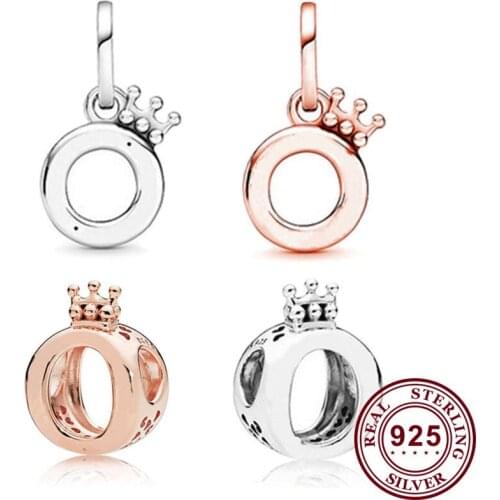 New Genuine Pan Beads 925 Silver Fashion Crown Beads Pendant Is Suitable For Womens Fashion Jewelry