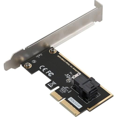PCIe3.0 4X to U.2 SFF-8643 PCIe x4 Riser Card PCI-E 2.5 NVME adpter 8643 ssd add on