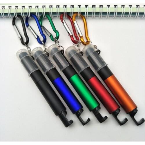 Direct selling mobile phone holder ball point pen light box touch screen pen luminous pen mountaineering button lamp box pen