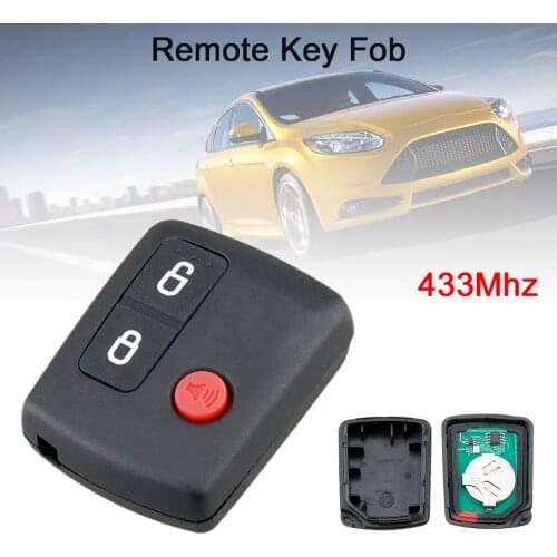 433Mhz 3 Buttons Remote Car Key Keyless Entry Transmitter Auto Car Key Replacement for SX Territory XR6 XR8 Ford Falcon BA BF