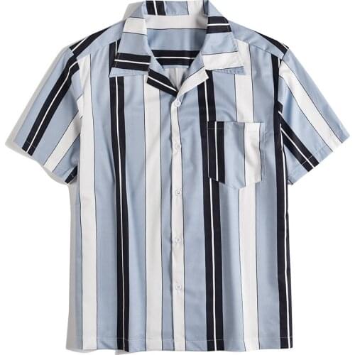 2021New Summer Short arm Haradjuku Oversized Mens Shirts Cardigan Summer Clothing Short-sleeve Blouses Tops Mans Clothes