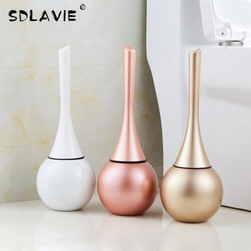 SLAVIE Toilet Brush Floor-Standing Base Cleaner Brush Tool for Toilet Wc Bathroom Accessories Set Household Items Cleaning Brush