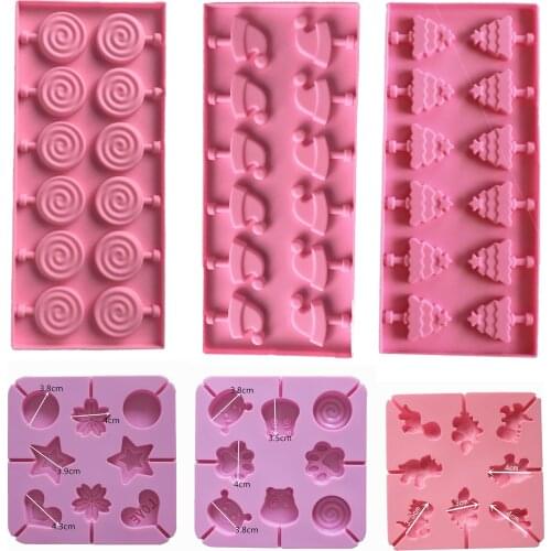 Silicone Lollipop Molds Jelly and Candy Molds Cake Mold Variety Shapes Cake Decorating Form Silicone Bakeware