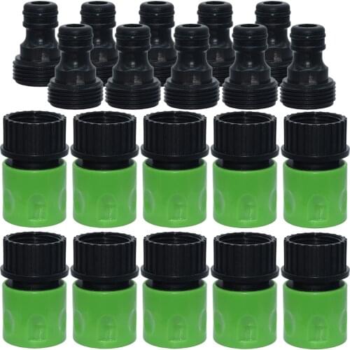 20PCS 3/4 Inch Female Thread Quick Connector Adapter USA NPT Plug Coupling Hose Repair Irrigation w/ 3/4'' Nipple Garden Tools