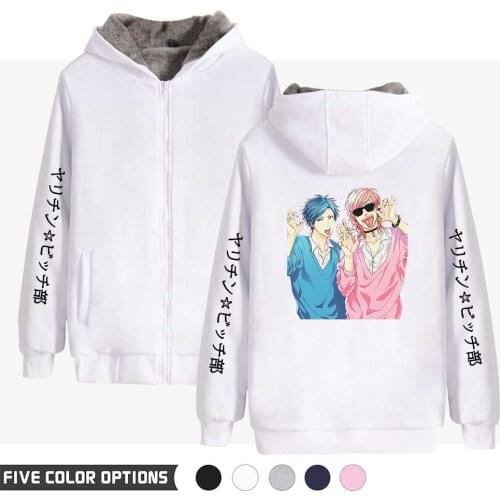 Yarichin Bitch Club Hip Hop Hoodie Sweatshirt Plaid Winter Fleece Hoody Unisex Blanket Pocket Female Hooded Sweatshirt Oversize