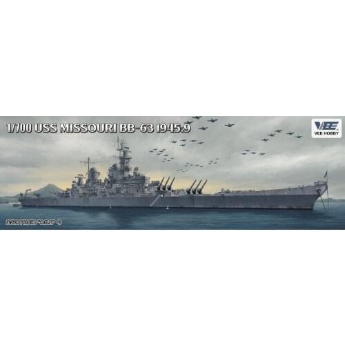 VEE HOBBY V57003 1/700 USS MISSOURI BB-63 1945.9 Navy battleship model kit