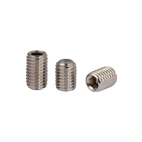 50Pcs M3 Cup Point Socket Hex Set Grub Screws 304 Stainless Steel