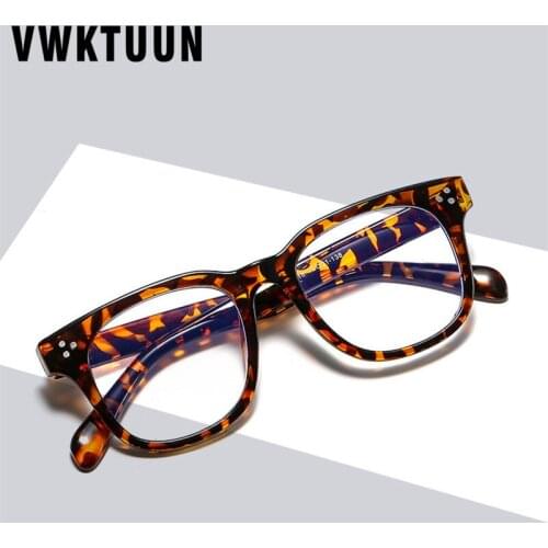 VWKTUUN Anti Blue Light Glasses Women Men Glasses Eye Glasses Frames Square Myopia Glasses Frame Blue Light Blocking Glasses
