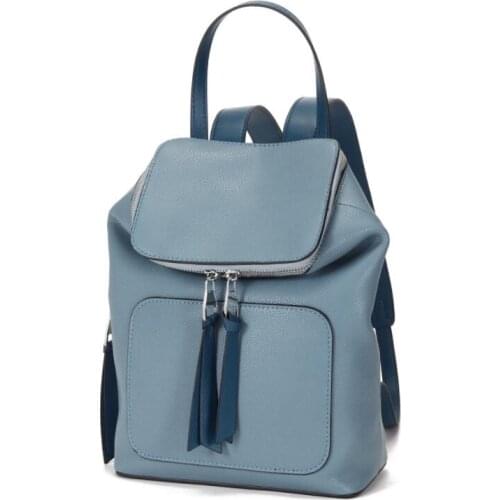 Genuine Leather Backpack Women 2021 New Trend Korean Style Schoolbag Female ins College Students Fashion Casual Travel Backpacks