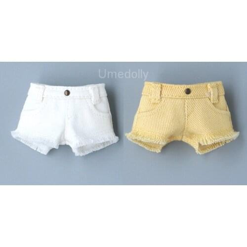 1PCS High Quality Handmade Shorts for Blyth, Middle Blyth, Holala, Pullip, OB11, 1/6 1/8 BJD Doll Pants Clothes Accessories