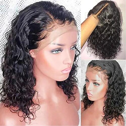 16 inches 100 unprocessed brazilian virgin human hair lace front wig with body hair