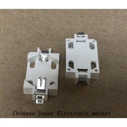 20PCS SMD CR2032 2032 Battery Button Cell Coin Holder Socket Case Black
