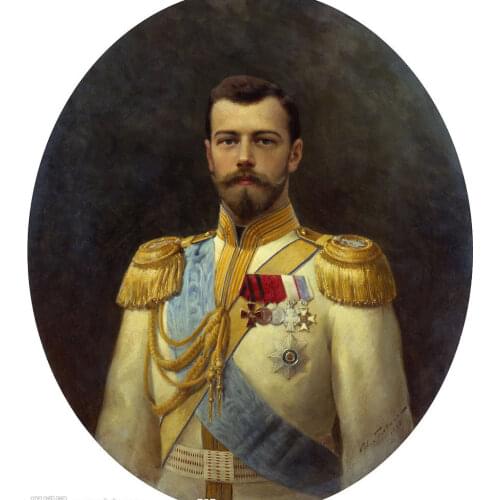 28" inch # TOP ART & Russian THE TSAR Nicholas II of Russia painting ON CANVAS PRINT oil painting on canvas-FREE SHIPPING