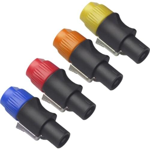 NL4FC 4-Pole Speakon Cable Connectors Head Line 4 Pole Male Plug Speaker Audio Connector Male Audio Plug