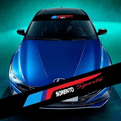 Car Stickers Front Windshield Prevent Sunlight Reflection For KIA Sorento Decoration Decals Car Accessories