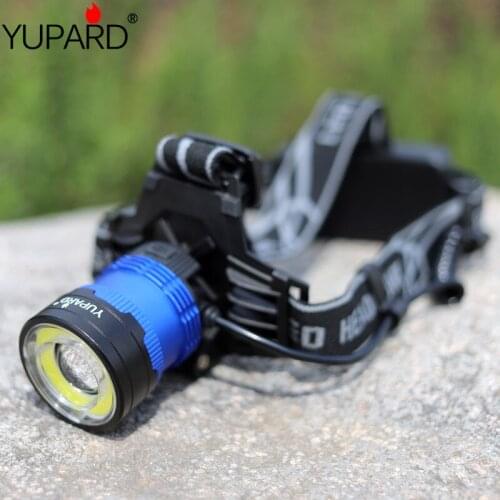 Outdoor camping Portable Zoom T6+COB LED Headlamp charging Fishing headlights flashlight