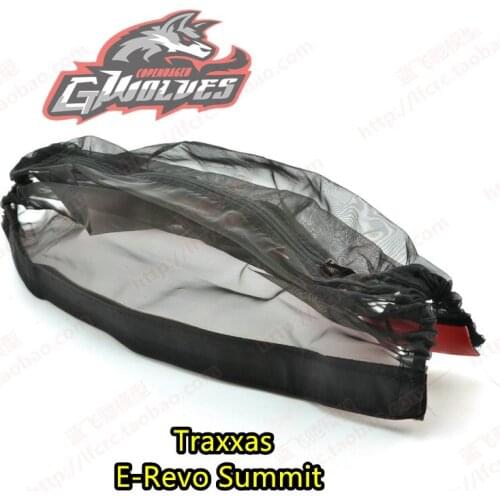 GWOLVES Zipper-type dust-proof net cover Heat-dissipation protection net cover Prevent dust entering for Traxxas E-Revo Summit
