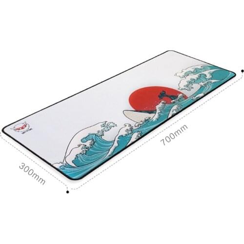 Gaming Mouse Pad Oversized Keyboard Pad For Office Computer Toptop Lock Edge Thickening Coral Sea Theme Durable