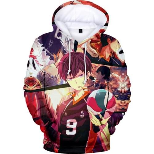 Classic Anime Haikyuu 3D Hoodies Sweatshirts Kids/Boys/Girls Cosplay Costume Fashion Pullovers Figure bokuto kenma hinata Hoodie