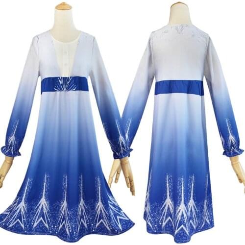 HISTOYE The Animated Movie Fro-zen Costume Anna Cosplay Clothing Princess Dress for Women Halloween Costume Party