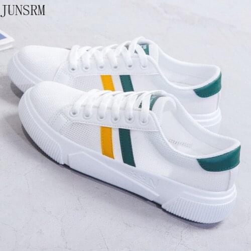 Summer new style mesh breathable sports shoes all-match casual white shoes flat bottom shoes womens shoes