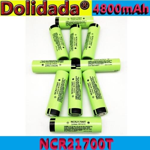 Dolidada NCR21700T lithium rechargeable battery 4800mAh 3.7 V 40A high-discharge battery high-drain Li-ion battery