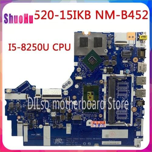 KEFU NM-B452 Mainboard For Lenovo 320-15IKB 520-15IKB Motherboard Thinkpad DDR4 HM87 Intel I5-8250U CPU 100% Test Original