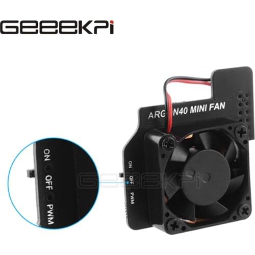 Geeekpi Raspberry Pi 5V Mini Cooling Fan PWM Fan for Raspberry Pi 3B / 3B+ / 4B