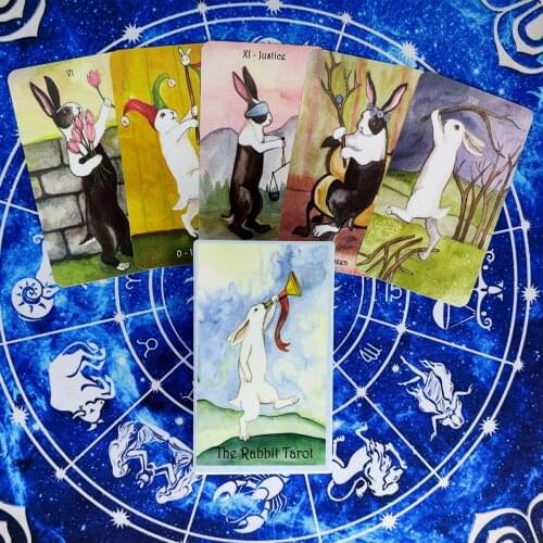 New The Rabbit Tarot Cards Guidance Divination Deck Entertainment Parties Board Game Support Drop Shipping 78Pcs/Box