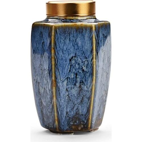 Commemorate Prismatic Urns Funeral Urns for Human Ashes Pet Cat Dog Urns Ceramic Urn Offin Box Funeral Ashes Urn Adult