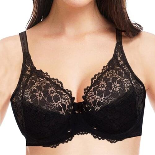 Plus Size Women Push Up Chest Bra Comfrotable Lingerie Sexy Undewire Light Padded Brassiere Tops Large Cup Size 34-46